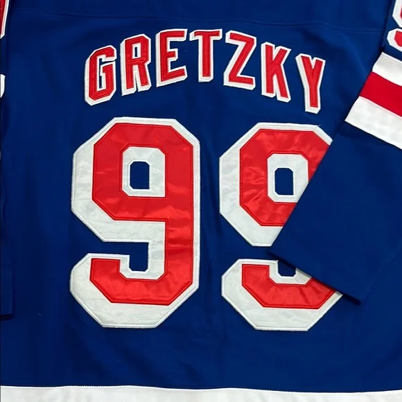 Starter Blue and Red Hockey Jersey